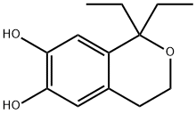 1H-2-Benzopyran-6,7-diol, 1,1-diethyl-3,4-dihydro- (9CI) 结构式