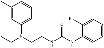 N-(2-Bromophenyl)-N'-[2-[ethyl(3-methylphenyl)amino]ethyl]-urea Structure