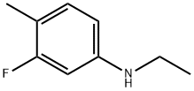 Benzenamine, N-ethyl-3-fluoro-4-methyl- (9CI) Struktur