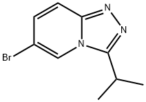 6-ブロモ-3-(プロパン-2-イル)-[1,2,4]トリアゾロ[4,3-A]ピリジン 化学構造式