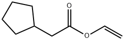 Cyclopentylacetic acid vinyl ester Struktur