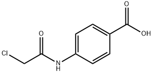 4-(2-氯酰氨)苯甲酸, 4596-39-8, 结构式