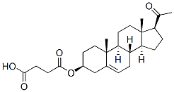 3beta-hydroxypregn-5-en-20-one 3-(hydrogen succinate) Struktur