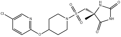 (S)-5-(((4-((5-chloropyridin-2-yl)oxy)piperidin-1-yl)sulfonyl)Methyl)-5-MethyliMidazolidine-2,4-dione|