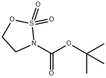 tert-Butyl 1,2,3-oxathiazolidine-3-carboxylate 2,2-dioxide Structure