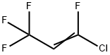 1-クロロ-1,3,3,3-テトラフルオロプロペン 化学構造式