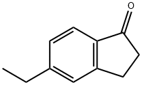 5-エチル-2,3-ジヒドロ-1H-インデン-1-オン 化学構造式