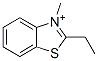 Benzothiazolium, 2-ethyl-3-methyl- (9CI) 结构式