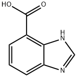 1H-ベンズイミダゾール-4-カルボン酸 化学構造式