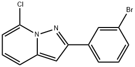 2-(3-BROMOPHENYL)-7-CHLOROPYRAZOLO[1,5-A]PYRIDINE Structure
