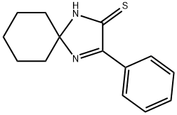 3-苯基-1,4-二氮杂螺[4.5]癸烷-3-烯-2-硫酮, 4602-36-2, 结构式