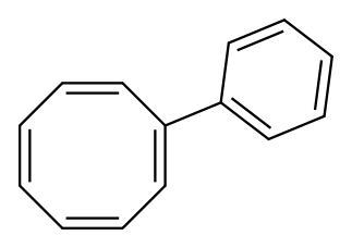 1-Phenylcycloocta1,3,5,7-tetrene Struktur