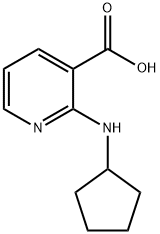 3-Pyridinecarboxylicacid,2-(cyclopentylamino)-(9CI) Structure