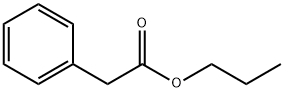 ベンゼン酢酸プロピル 化学構造式