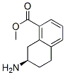 1-Naphthalenecarboxylicacid,7-amino-5,6,7,8-tetrahydro-,methylester,(7R)-(9CI) Structure