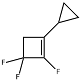 Cyclobutene, 1-cyclopropyl-2,3,3-trifluoro- (9CI) Structure