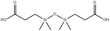 3-[(2-carboxyethyl-dimethyl-silyl)oxy-dimethyl-silyl]propanoic acid Structure