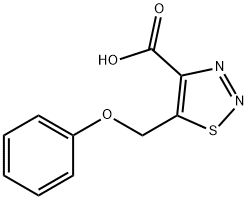 5-(phenoxymethyl)thiadiazole-4-carboxylic acid Struktur