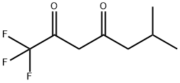 1,1,1-トリフルオロ-6-メチルヘプタン-2,4-ジオン 化学構造式