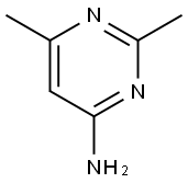 2,6-ジメチル-4-アミノピリミジン 化学構造式
