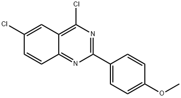 4,6-二氯-2-(4-甲氧苯基)喹唑啉 结构式