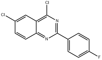 4,6-DICHLORO-2-(4-FLUORO-PHENYL)-QUINAZOLINE Struktur