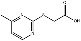 2-(CARBOXYMETHYLTHIO)-4-METHYLPYRIMIDINE Struktur