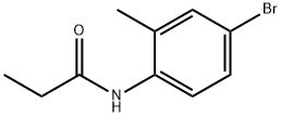 N-(4-溴-2-甲基苯基)丙酰胺 结构式