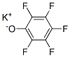 カリウム2,3,4,5,6-ペンタフルオロフェノラート 化学構造式