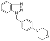 (4-吗啉基苯甲基)苯并三唑, 461641-45-2, 结构式