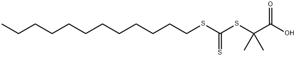 2-[十二烷硫基(硫代羰基)硫基]-2-甲基丙酸, 461642-78-4, 结构式