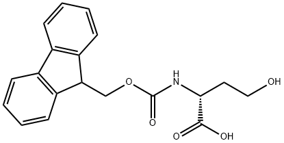N-(9H-FLUOREN-9YL METHOXY)CARBONYL]-D-HOMOSERINE Structure
