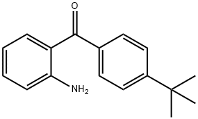 (2-氨基苯基)-(4-叔丁基苯基)甲酮 结构式