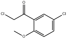 2-氯-1-(5-氯-2-甲氧基苯基)乙烷-1-酮 结构式