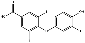 4-(4'-HYDROXY-3'-IODOPHENOXY)-3,5-DIIODO-BENZOIC ACID Structure
