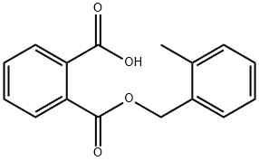 Phthalic acid hydrogen 1-(o-methylbenzyl) ester 结构式