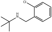N-(2-氯苄基)叔丁基胺 结构式