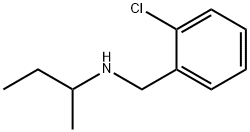 N-(2-クロロベンジル)ブタン-2-アミン 化学構造式
