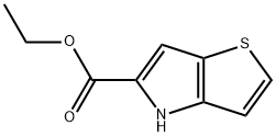 4H-噻吩[3,2-b]吡咯-5-羧酸乙酯, 46193-76-4, 结构式