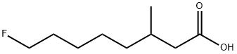 8-フルオロ-3-メチルオクタン酸 化学構造式