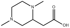 2-(1,4-二甲基哌嗪-2-基)乙酸 结构式