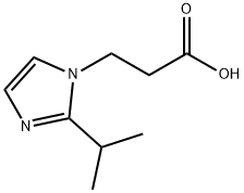 3-(2-异丙基咪唑-1-基)丙酸, 462068-54-8, 结构式