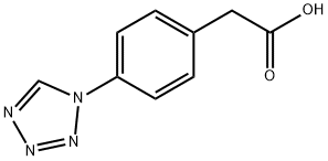 [4-(1H-テトラゾール-1-イル)フェニル]酢酸 化学構造式