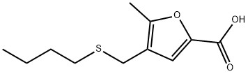 4-[(ブチルチオ)メチル]-5-メチル-2-フロ酸 化学構造式