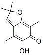 6(2H)-Benzofuranone, 5-hydroxy-2,2,4,7-tetramethyl- (9CI) Struktur