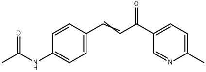 5-(p-Acetamidocinnamoyl)-2-methylpyridine Struktur