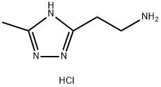2-(5-甲基-1H-1,2,4-三唑-3-基)乙烷-1-胺二盐酸盐, 462651-77-0, 结构式