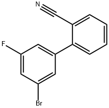 3'-BROMO-5'-FLUOROBIPHENYL-2-CARBONITRILE Structure