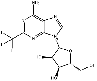 2-TRIFLUOROMETHYL-ADENOSINE, 4627-40-1, 结构式