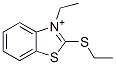 3-エチル-2-(エチルチオ)ベンゾチアゾール-3-イウム 化学構造式